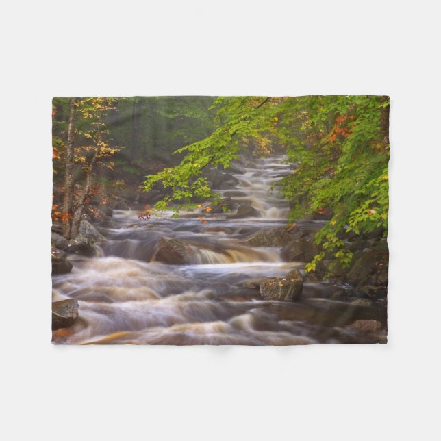 Flowing Streams Along the Appalachian Trail Fleece Blanket (Front (Horizontal))