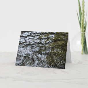 Flowing Water / abstract Greeting Card