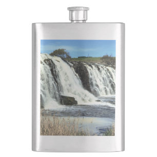 Flowing Waters of Hopkins Falls Hip Flask