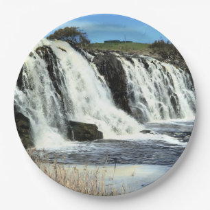 Flowing Waters of Hopkins Falls Paper Plate