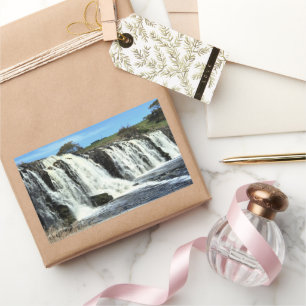 Flowing Waters of Hopkins Falls Rectangular Sticker
