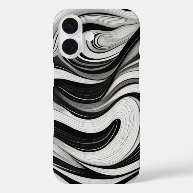Flowing Wave Lines Case-Mate iPhone Case (Back)