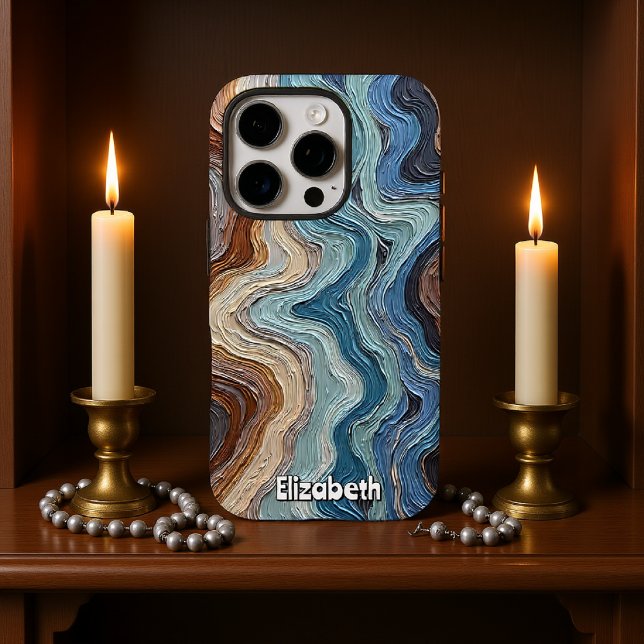 Flowing Waves of Colour in Abstract Art Case-Mate iPhone Case (Creator Uploaded)
