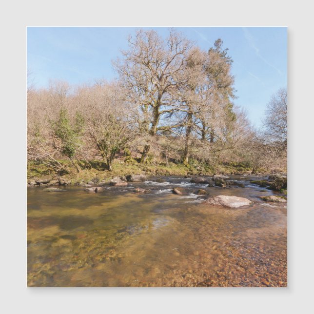 Flowing West Dart River with a Vibrant Spring Sky (Front)