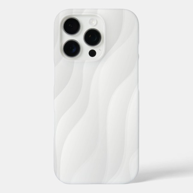 Flowing White Wave iPhone Case (Back)