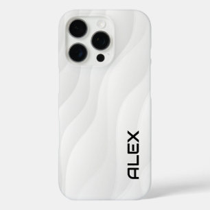 Flowing White Wave iPhone Case