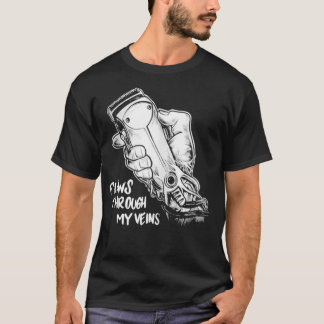 Flows Through My Veins Hair Cutting Barber s For T-Shirt