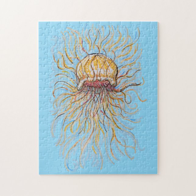 Flowy Jellyfish Jigsaw Puzzle (Vertical)