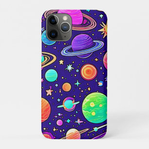 Flowy Neons: Planets & Stars iPhone 11 Pro Case