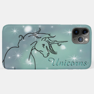 Flowy Unicorn (hazy green w/ stars) iPhone 11 Pro Max Case