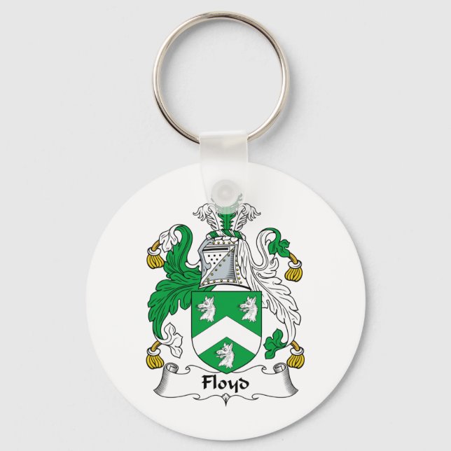 Floyd Family Crest Key Ring (Front)