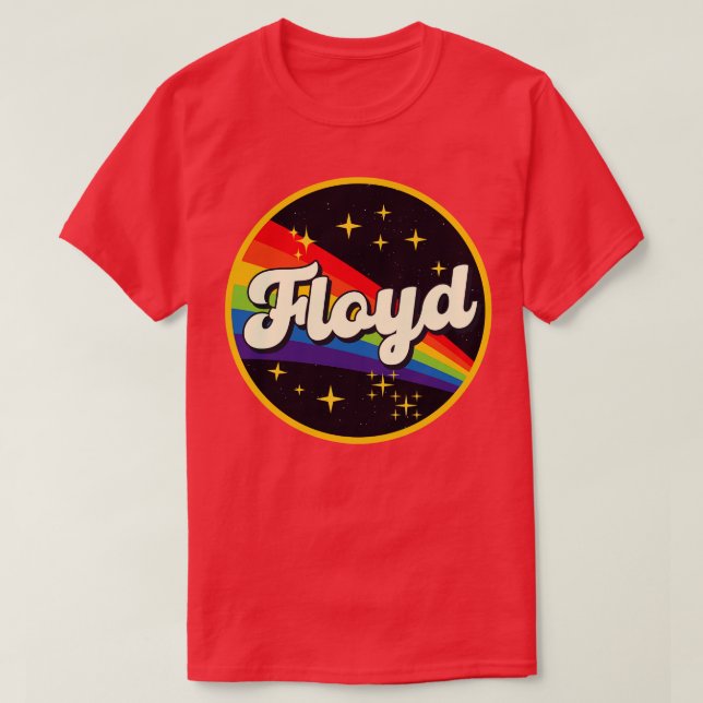 Floyd Rainbow In Space Vintage Style T-Shirt (Design Front)