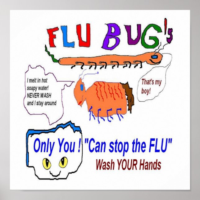 Flu Bugs and You Poster (Front)