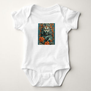 Flu Lion of Wisdom Baby Bodysuit