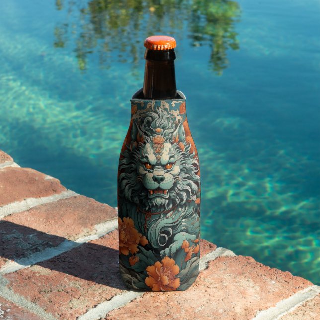 Flu Lion of Wisdom  Bottle Cooler (In Situ Pool)