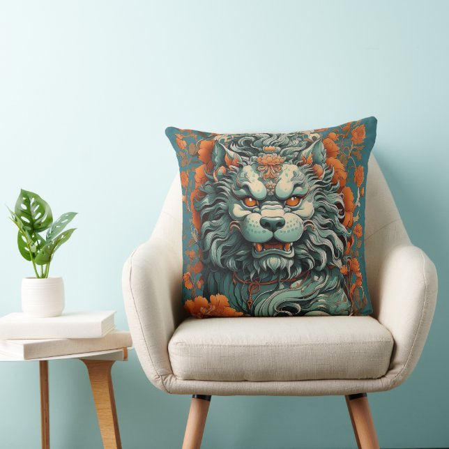 Flu Lion of Wisdom  Cushion (Chair)