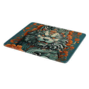 Flu Lion of Wisdom  Cutting Board