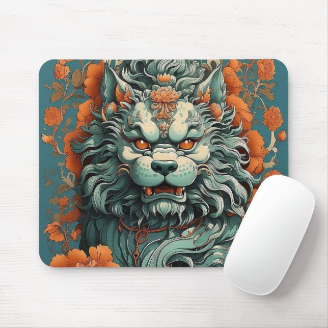 Flu Lion of Wisdom  Mouse Pad (With Mouse)