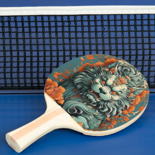 Flu Lion of Wisdom  Ping Pong Paddle