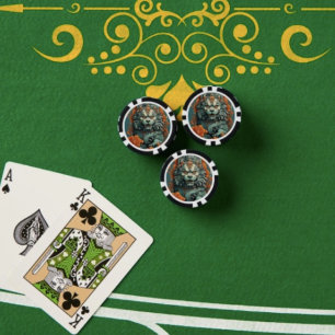 Flu Lion of Wisdom Poker Chip