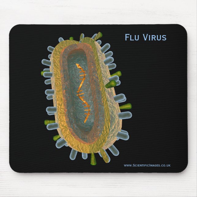 Flu Virus Mouse Pad (Front)
