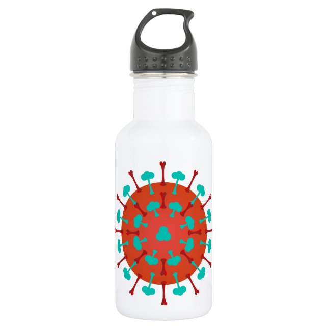 Flu Virus Water Bottle (Front)