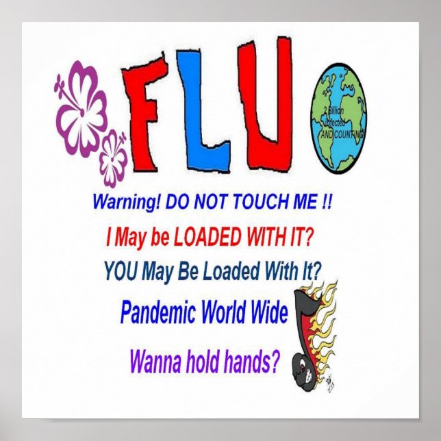Flu Warning Poster (Front)