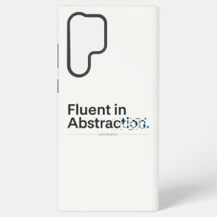 Fluent in Abstraction Minimalist Tech Case