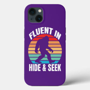Fluent in Hide and Seek Funny Bigfoot iPhone 13 Case