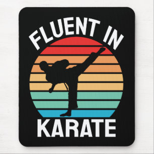 Fluent in Karate Funny Karate Mouse Pad