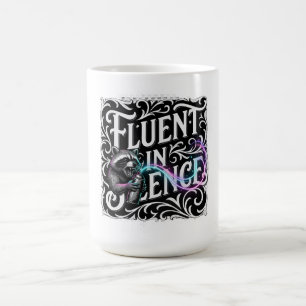 Fluent in Silence Long Sleeve Coffee Mug