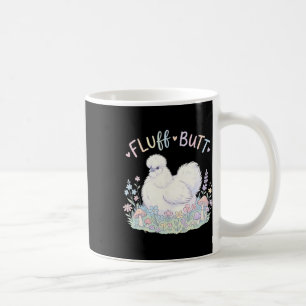Fluff Butt Silkie Chicken Cute Cottagecore Mushroo Coffee Mug