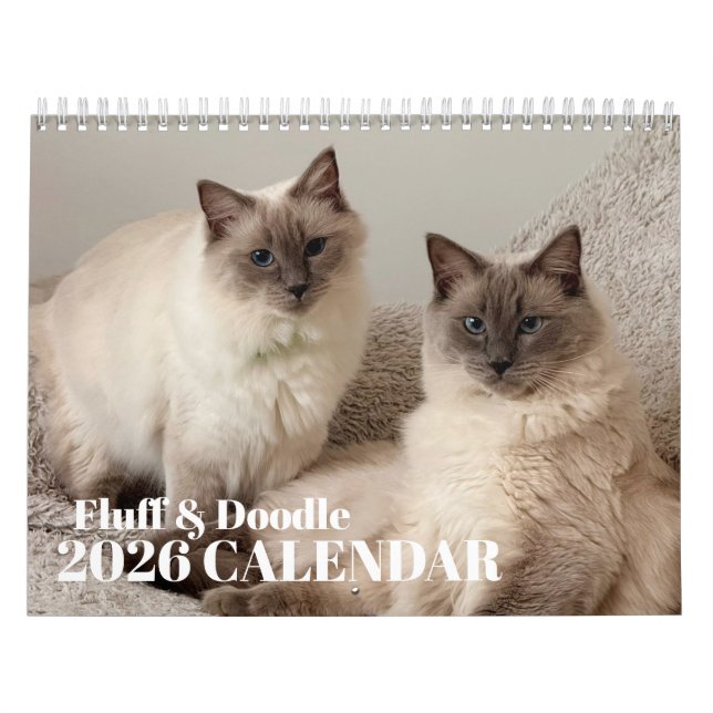 Fluff & Doodle 2026 Calendar (Cover)