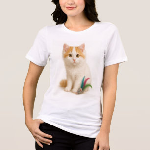 Fluff & Feather – Turkish Van Kitten Tri-Blend Shirt