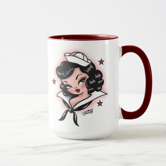 Fluff Suzy Sailor Mug (Right)