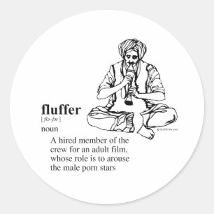 FLUFFER CLASSIC ROUND STICKER