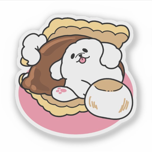 Fluffier Than a S’more – Cute Dog and Dessert Pun  (Front)