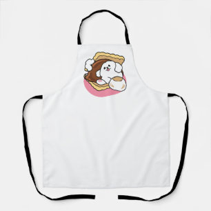 Fluffier Than a S’more – Cute Dog and Dessert Pun  Apron