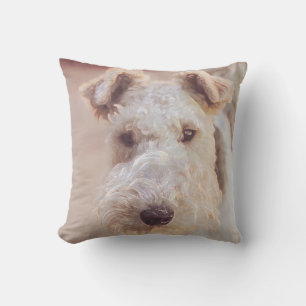 Fluffy Airedale Welsh Terrier Type Dog Puppy Cushion