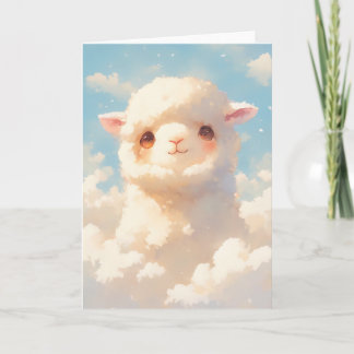Fluffy Alpaca Dreams Card