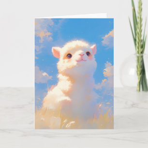 Fluffy Alpaca Wonder Card