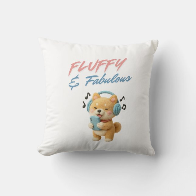 Fluffy and Fabulous Cushion (Front)