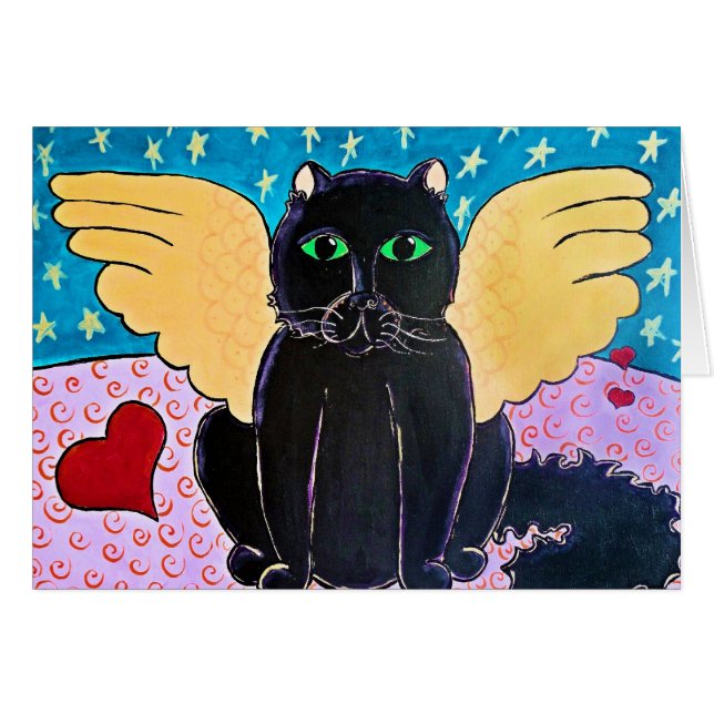 Fluffy Angel Cat (Front Horizontal)