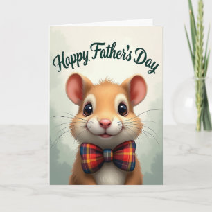 Fluffy Animal Fathers Day Wish Card