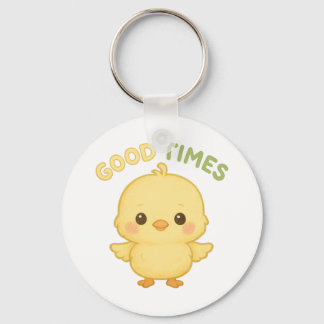 Fluffy Baby Chick Keychain for Everyday Use.