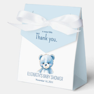 Fluffy blue bear  Favour Box