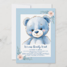 Fluffy blue bear