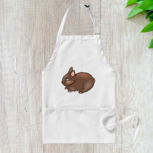 Fluffy Brown Bunny Rabbit Adorable Animal Standard Apron (Creator Uploaded)