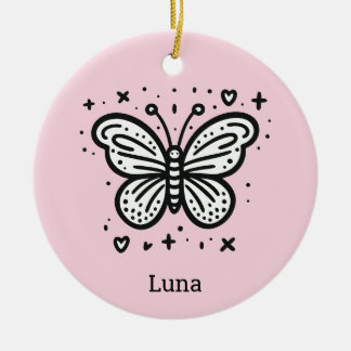 Fluffy Buffalo Baby - Kawaii Farm Animal Ceramic Ornament