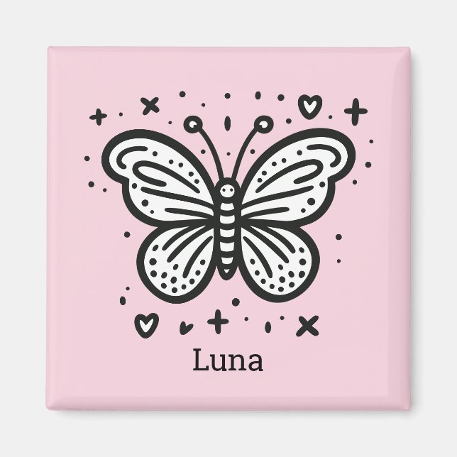 Fluffy Buffalo Baby - Kawaii Farm Animal Magnet (Front)